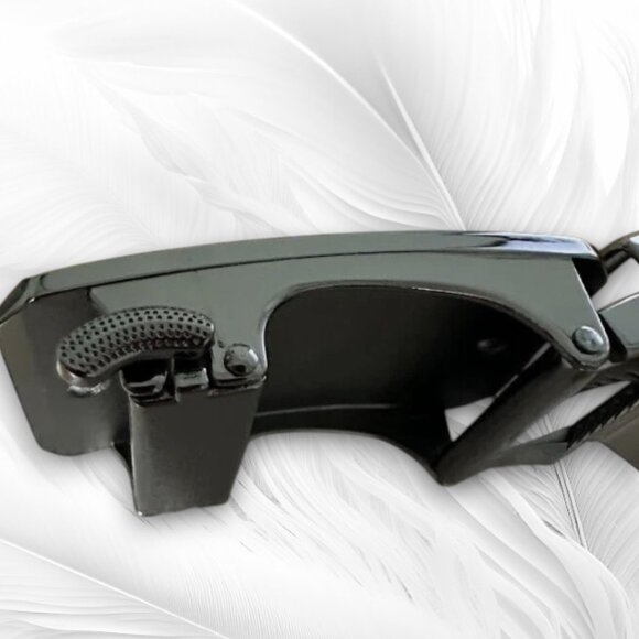 Men's Genuine Leather Belt Adjustable Belt Classic Length: 45 inch - Picture 5 of 8